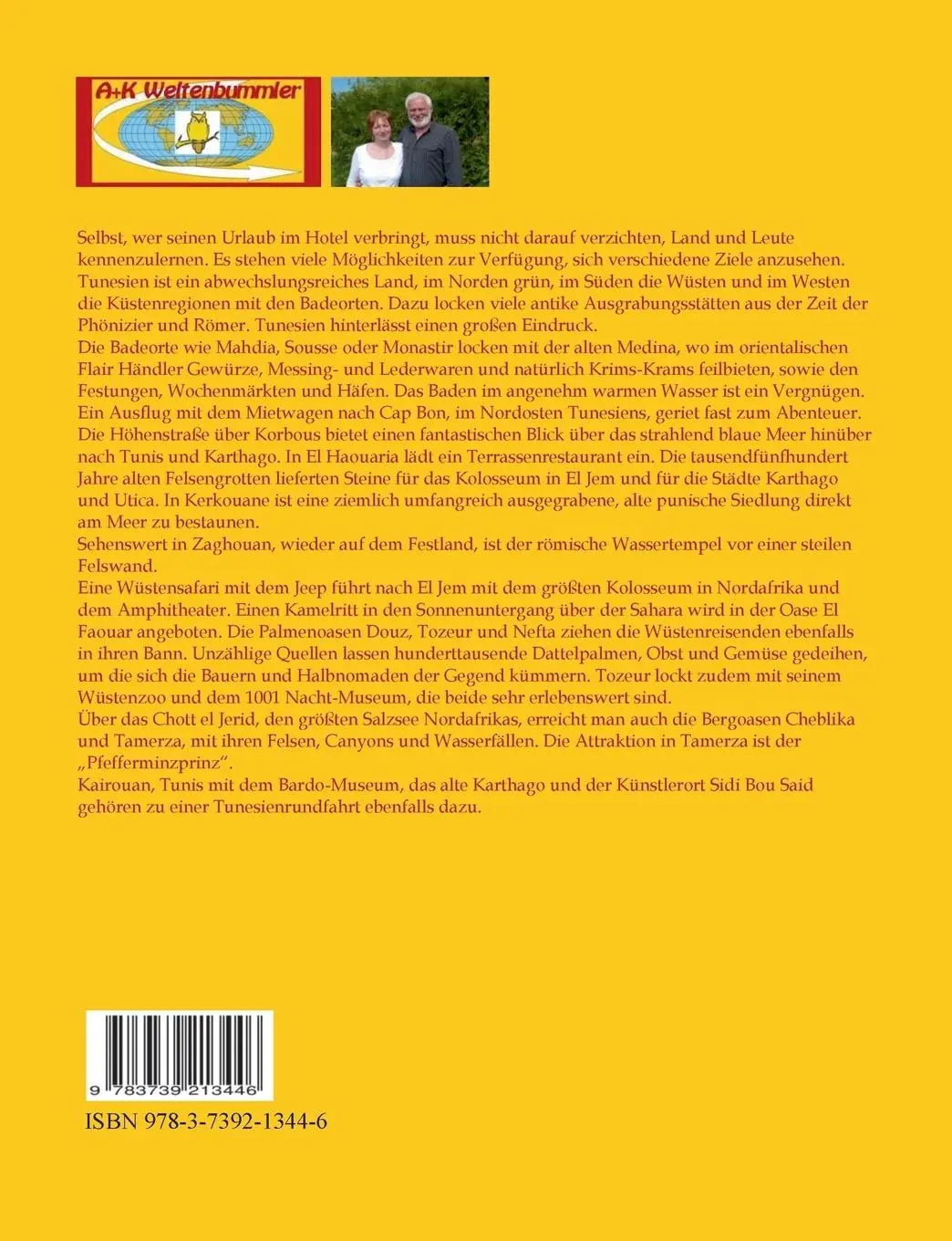 Rückseite: 9783739213446 | Tunesien | Ausflüge im Land und Jeep-Safari in der Sahara | Buch