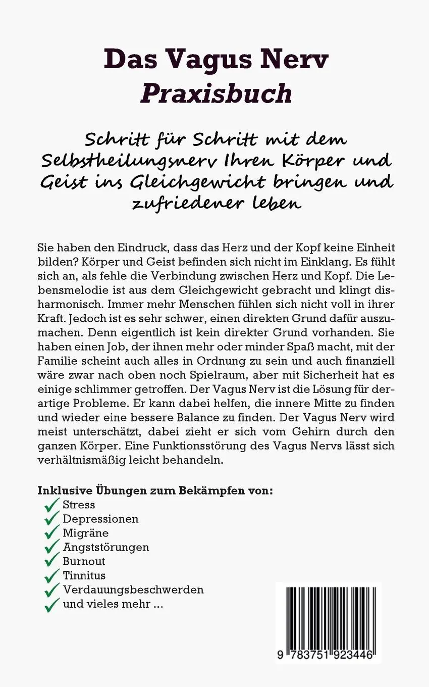 Rückseite: 9783751923446 | Das Vagus Nerv Praxisbuch: Schritt für Schritt mit dem...
