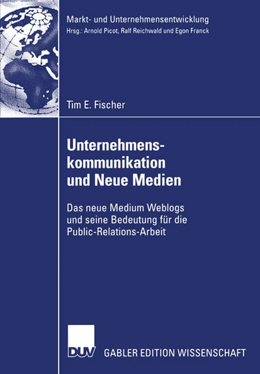 Cover: 9783835003446 | Unternehmenskommunikation und Neue Medien | Tim Fischer | Taschenbuch
