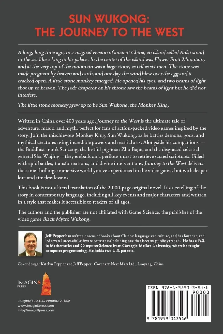Rückseite: 9781959043546 | Sun Wukong | Jeff Pepper | Taschenbuch | Englisch | 2024 | Imagin8 LLC