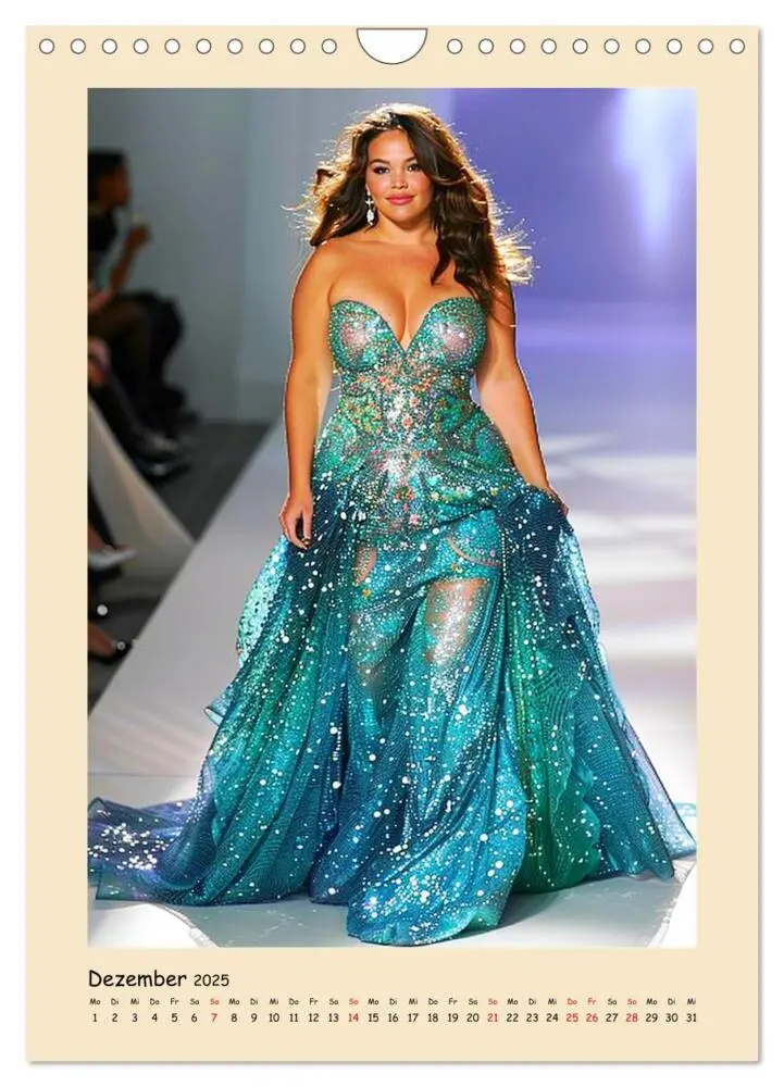 Bild: 9783457123546 | Plus Size Models in glamouröser High Fashion (Wandkalender 2025 DIN...