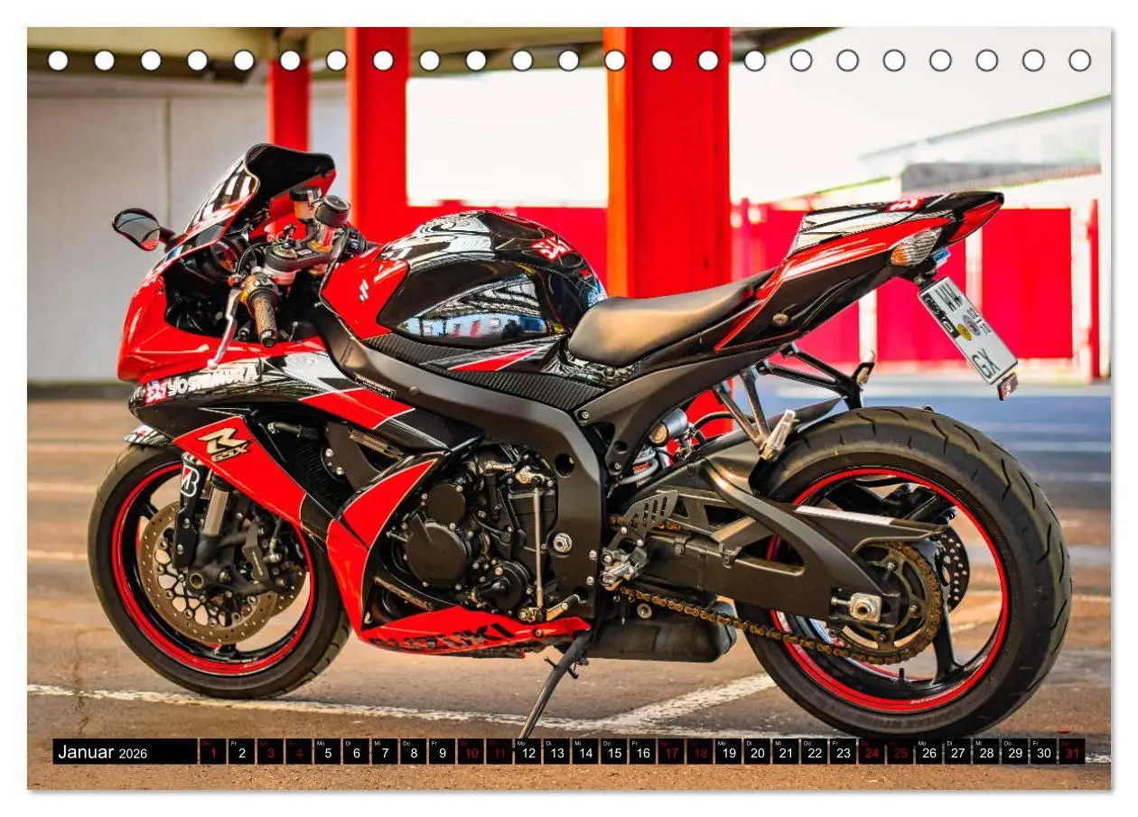 Bild: 9783457673546 | Yoshimura Gixxer Limited Edition (Tischkalender 2026 DIN A5 quer),...
