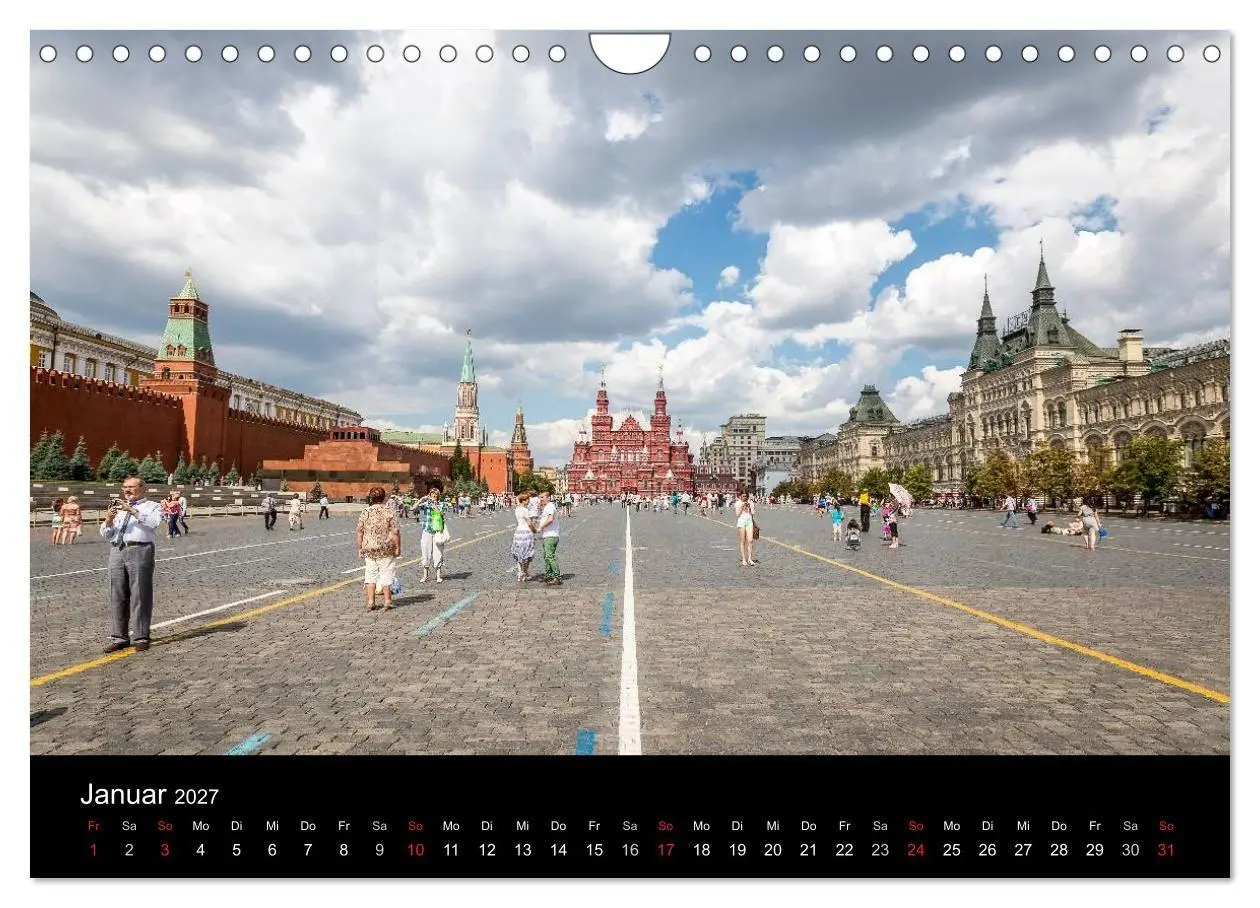 Bild: 9783594053546 | Moskau 2027 (Wandkalender 2027 DIN A4 quer), CALVENDO Monatskalender