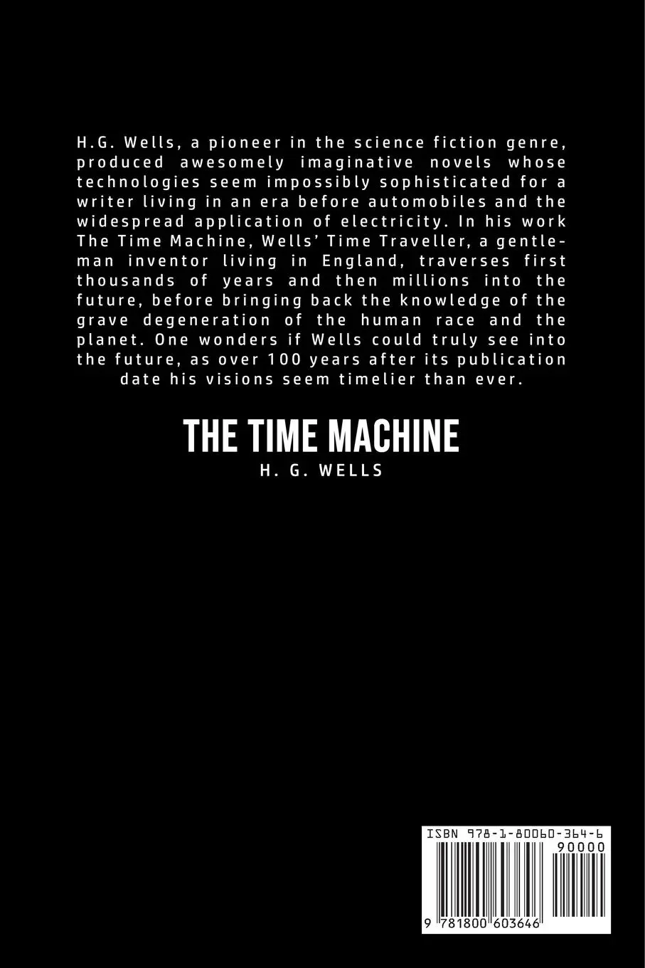Rückseite: 9781800603646 | The Time Machine | H. G. Wells | Taschenbuch | Kartoniert / Broschiert