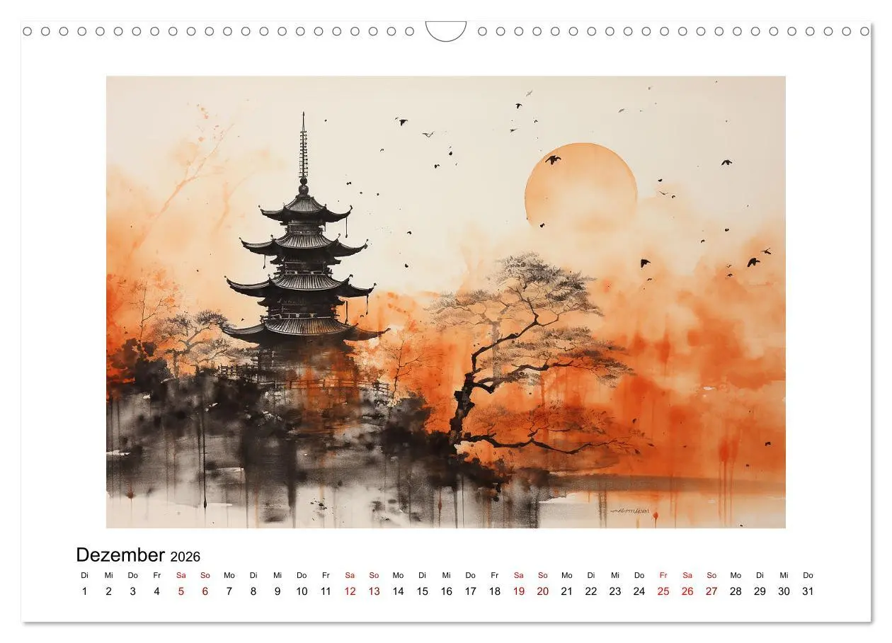 Bild: 9783457283646 | Heiwa - Friedliche Aquarelle im japanischen Stil (Wandkalender 2026...