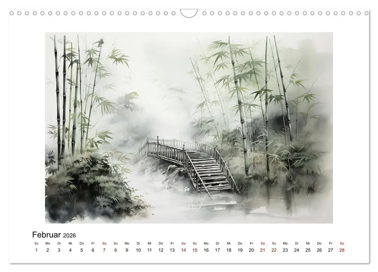 Bild: 9783457283646 | Heiwa - Friedliche Aquarelle im japanischen Stil (Wandkalender 2026...