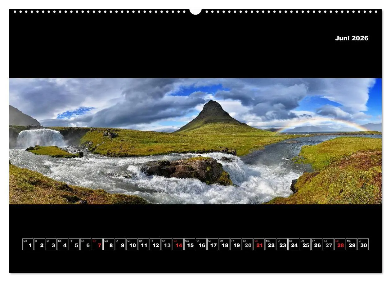 Bild: 9783516133646 | Island 2026 Landschaftspanoramen (hochwertiger Premium Wandkalender...