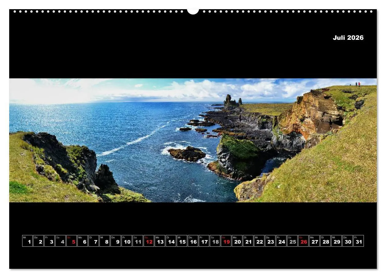 Bild: 9783516133646 | Island 2026 Landschaftspanoramen (hochwertiger Premium Wandkalender...