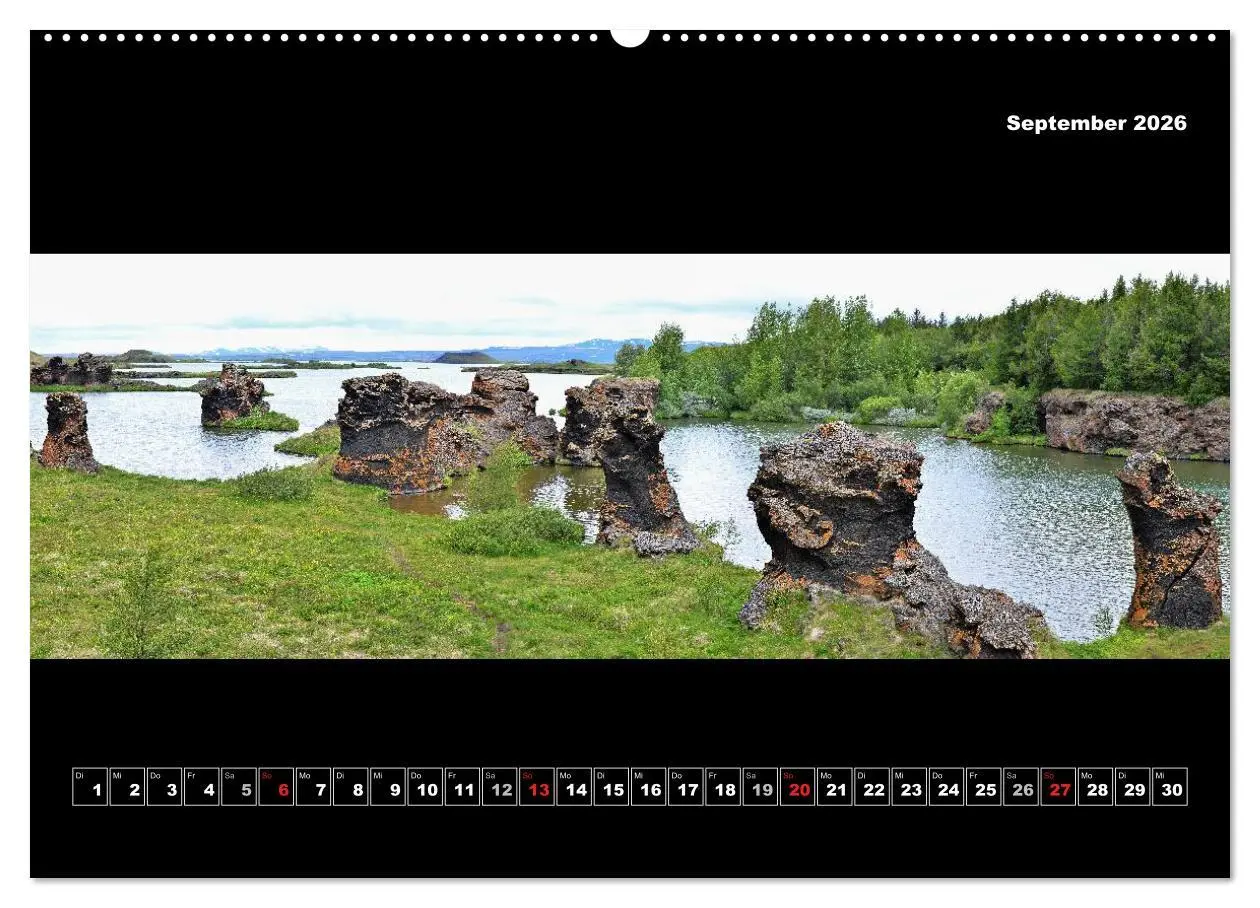 Bild: 9783516133646 | Island 2026 Landschaftspanoramen (hochwertiger Premium Wandkalender...