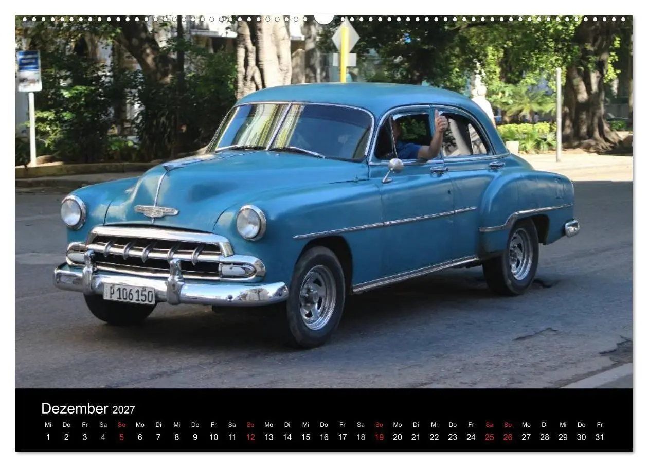 Bild: 9783594043646 | Oldtimerträume auf KUBA (hochwertiger Premium Wandkalender 2027 DIN...