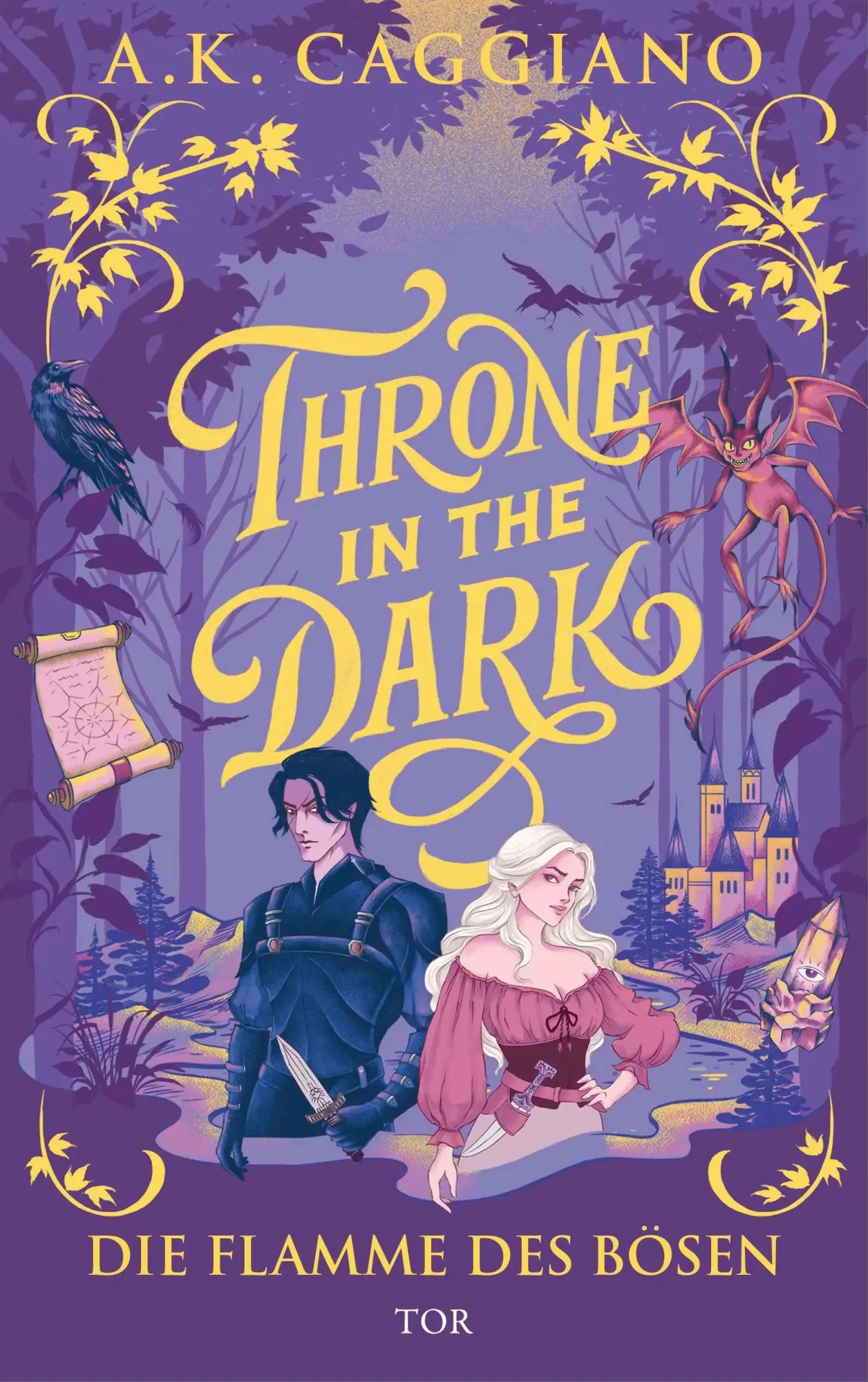 Cover: 9783596713646 | Throne in the Dark | Die Flamme des Bösen RomCom trifft Romantasy
