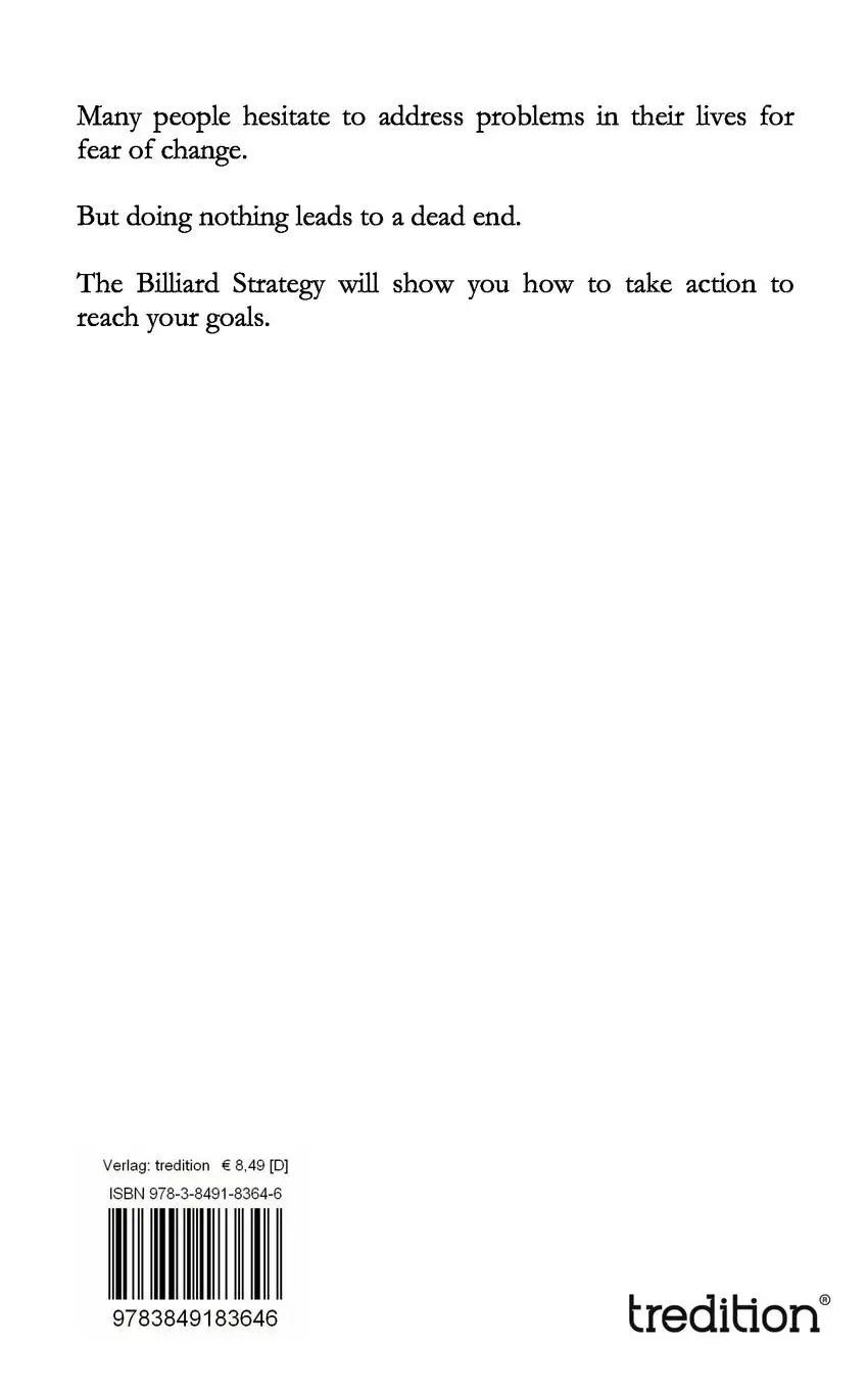 Rückseite: 9783849183646 | The Billiard Strategy | Your key to personal success! | Jamal Khan