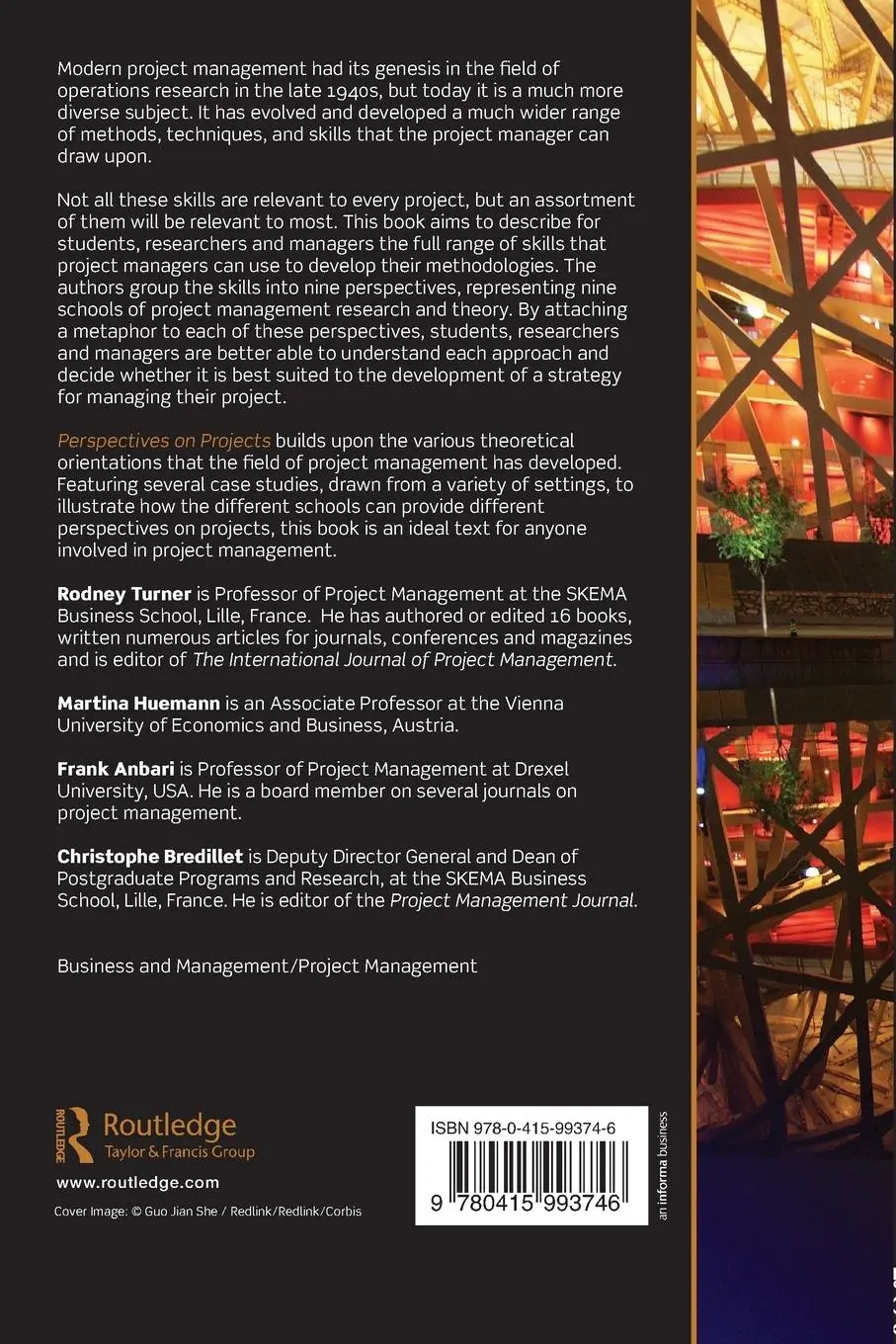 Rückseite: 9780415993746 | Perspectives on Projects | Rodney J. Turner (u. a.) | Taschenbuch