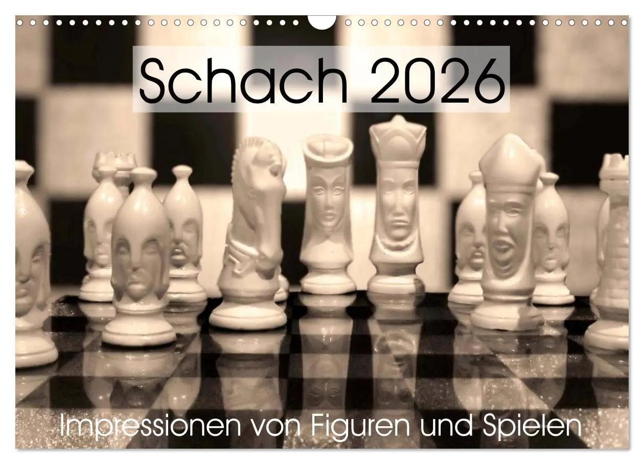 Cover: 9783457963746 | Schach 2026. Impressionen von Figuren und Spielen (Wandkalender...