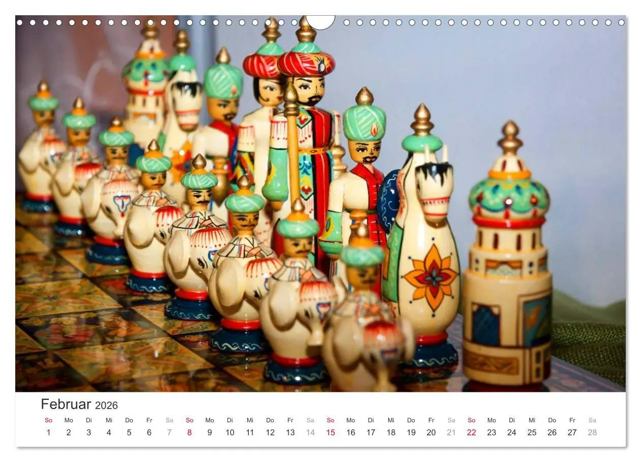 Bild: 9783457963746 | Schach 2026. Impressionen von Figuren und Spielen (Wandkalender...