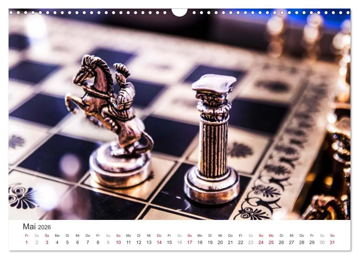 Bild: 9783457963746 | Schach 2026. Impressionen von Figuren und Spielen (Wandkalender...