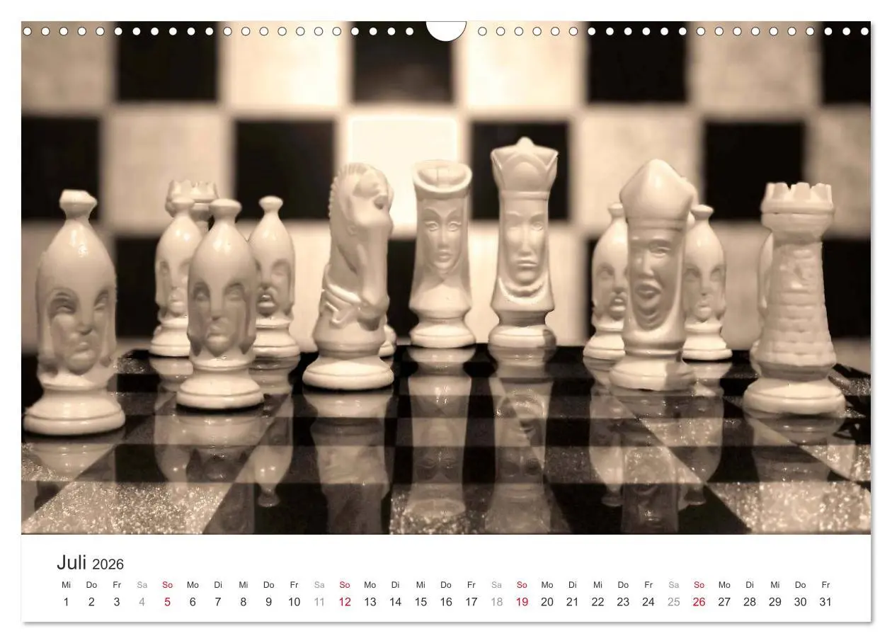Bild: 9783457963746 | Schach 2026. Impressionen von Figuren und Spielen (Wandkalender...