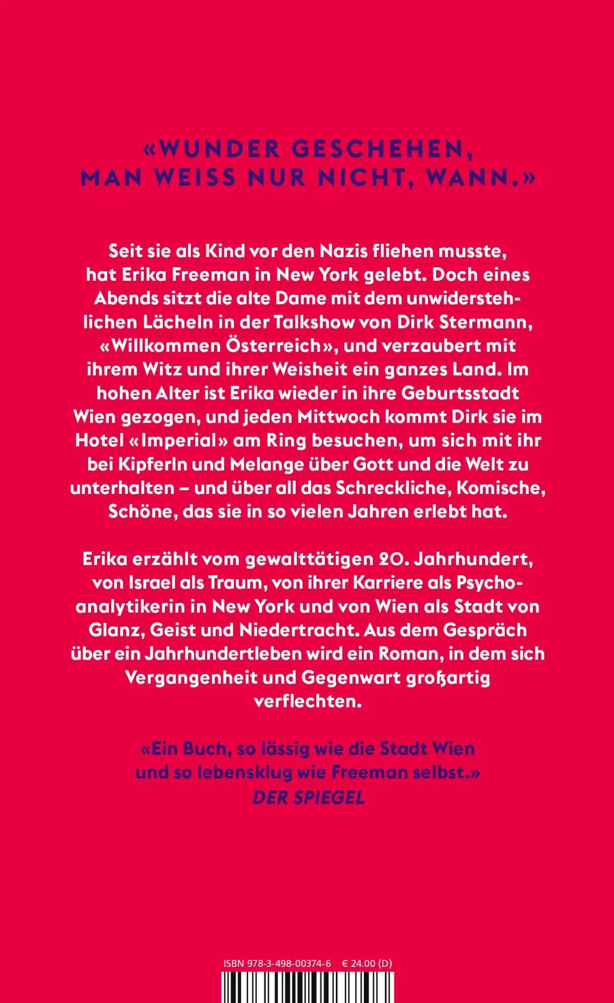 Rückseite: 9783498003746 | 'Mir geht's gut, wenn nicht heute, dann morgen.' | Dirk Stermann