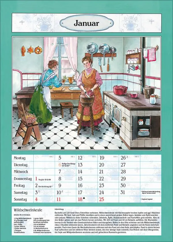 Bild: 9783731883746 | Aus Großmutters Küche 2026 | Verlag Korsch | Kalender | 13 S. | 2026
