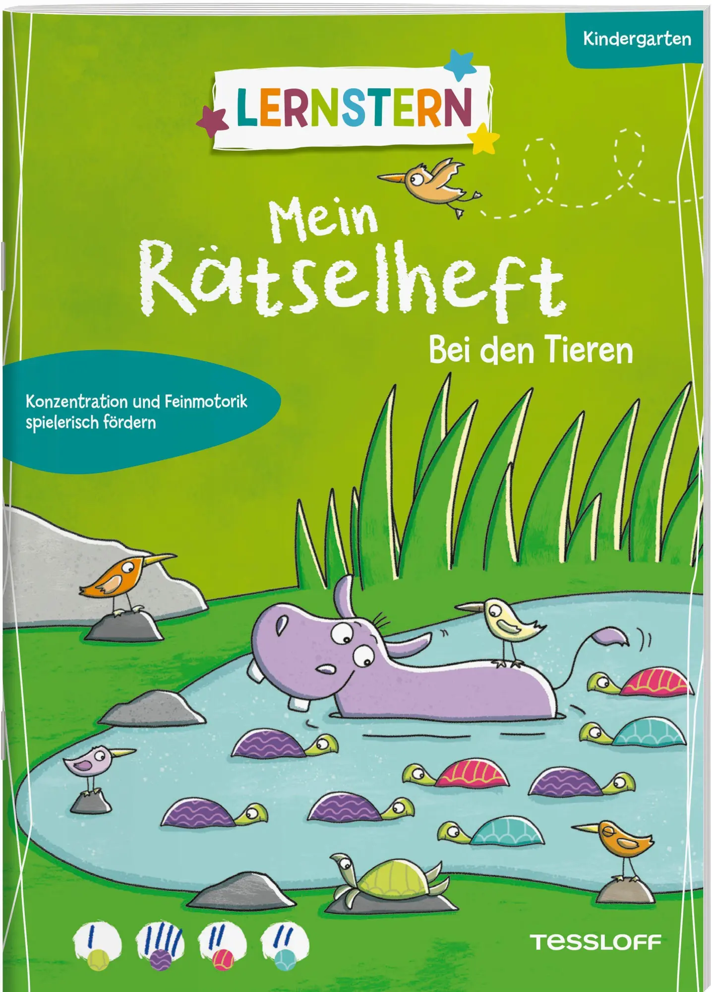 Cover: 9783788623746 | LERNSTERN. Mein Rätselheft Kindergarten. Bei den Tieren | Ilka Röhling