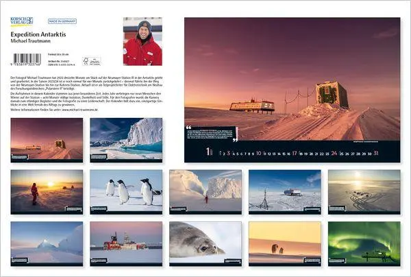 Bild: 9783819303746 | Expedition Antarktis 2027 | Verlag Korsch | Kalender | 14 S. | Deutsch