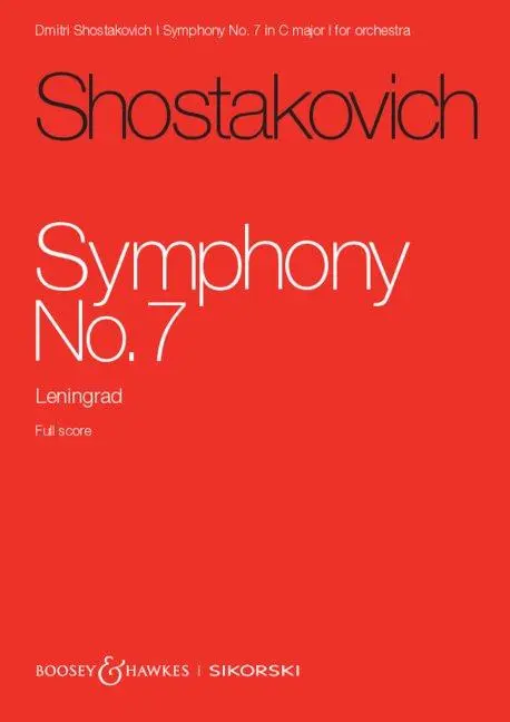 Cover: 9790003043746 | Sinfonie Nr. 7 | Leningrad. op. 60. Orchester. Studienpartitur. | 2024