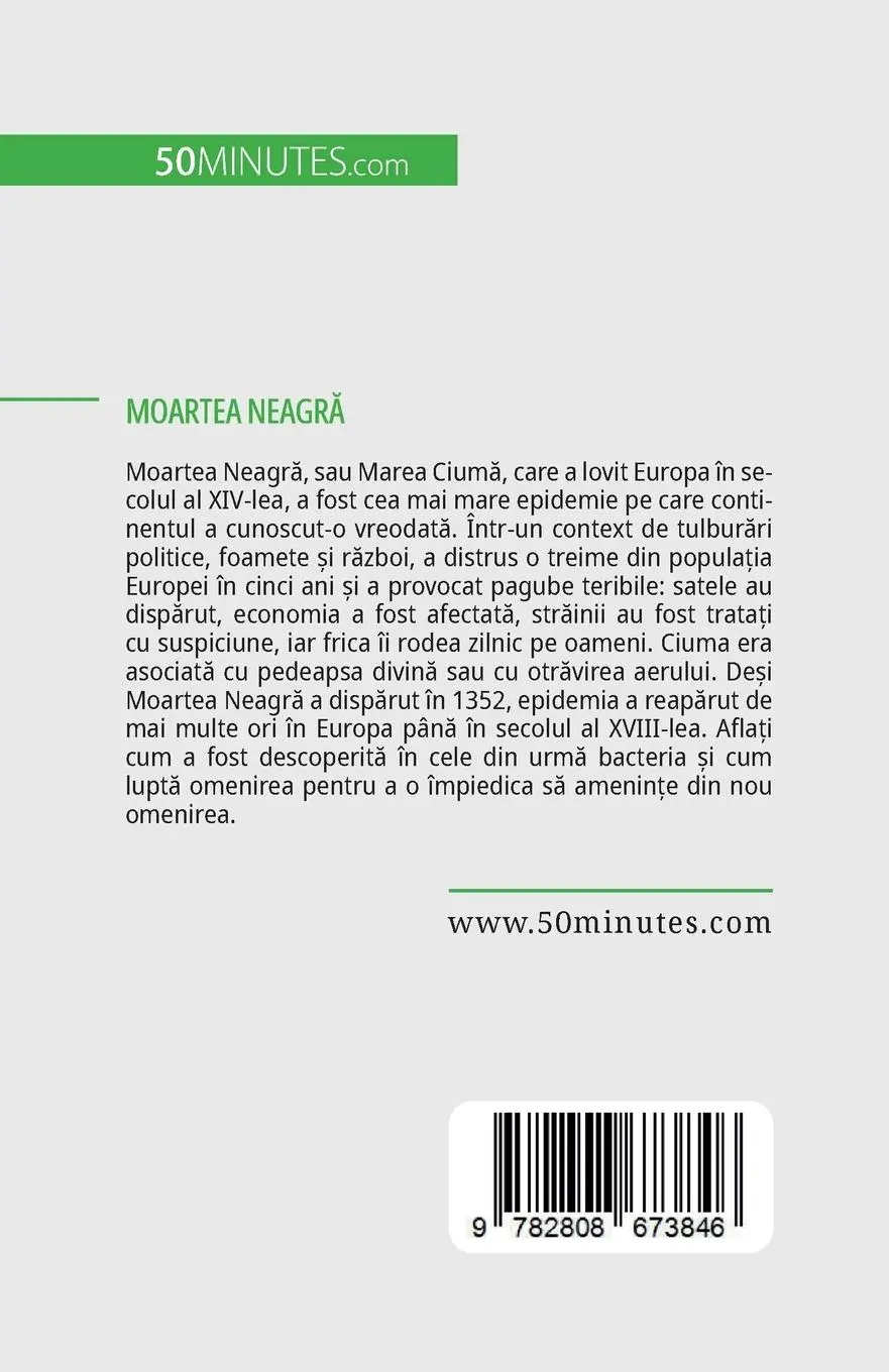 Rückseite: 9782808673846 | Moartea neagr¿ | Europa decimat¿ în secolul al XIV-lea | Duhoux | Buch