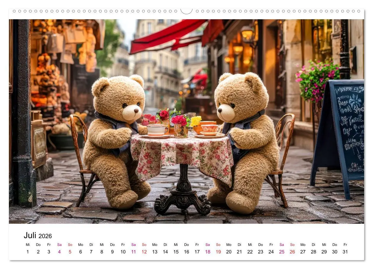 Bild: 9783457263846 | Teddys Welt - Bärenstark durchs Jahr (hochwertiger Premium...