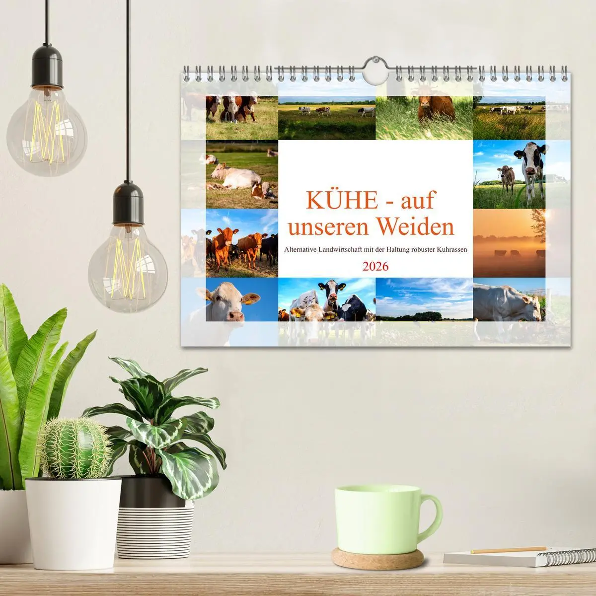 Bild: 9783457573846 | Kühe - auf unseren Weiden (Wandkalender 2026 DIN A4 quer), CALVENDO...