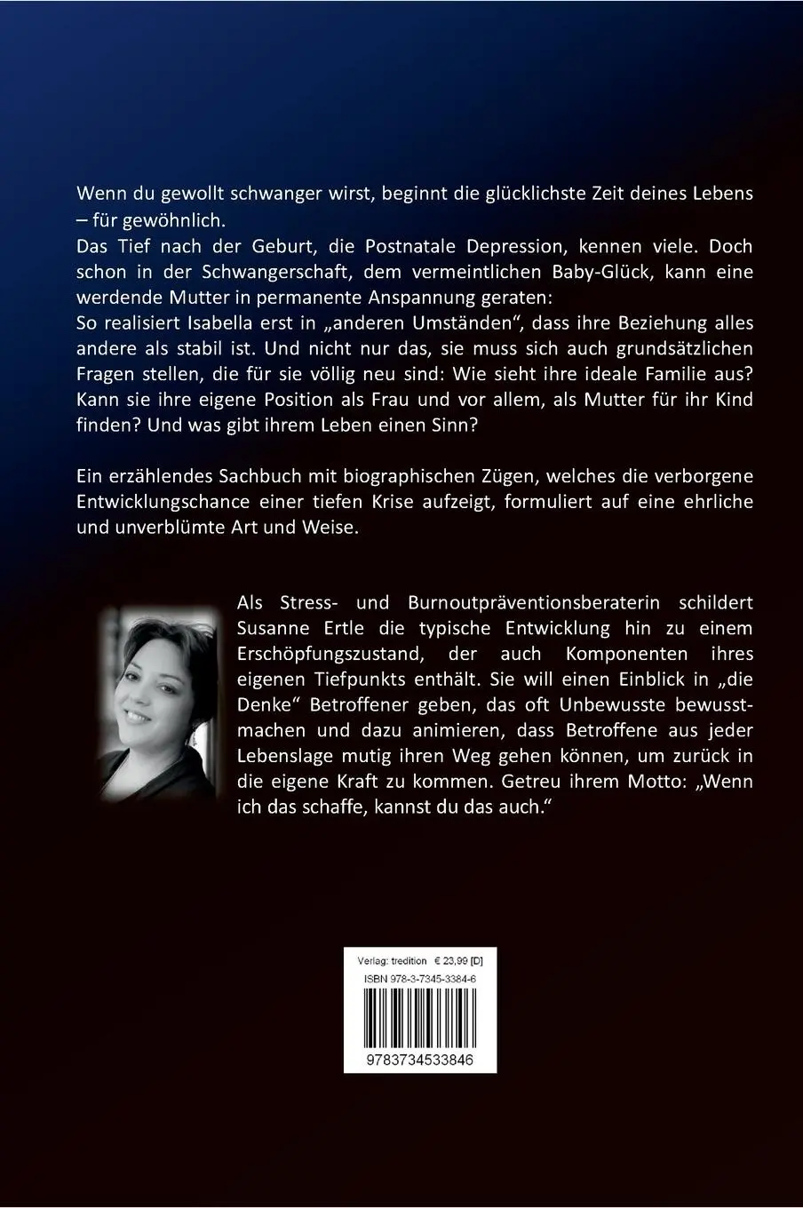 Rückseite: 9783734533846 | Burnout im Baby-Glück? | Susanne Ertle | Buch | 224 S. | Deutsch