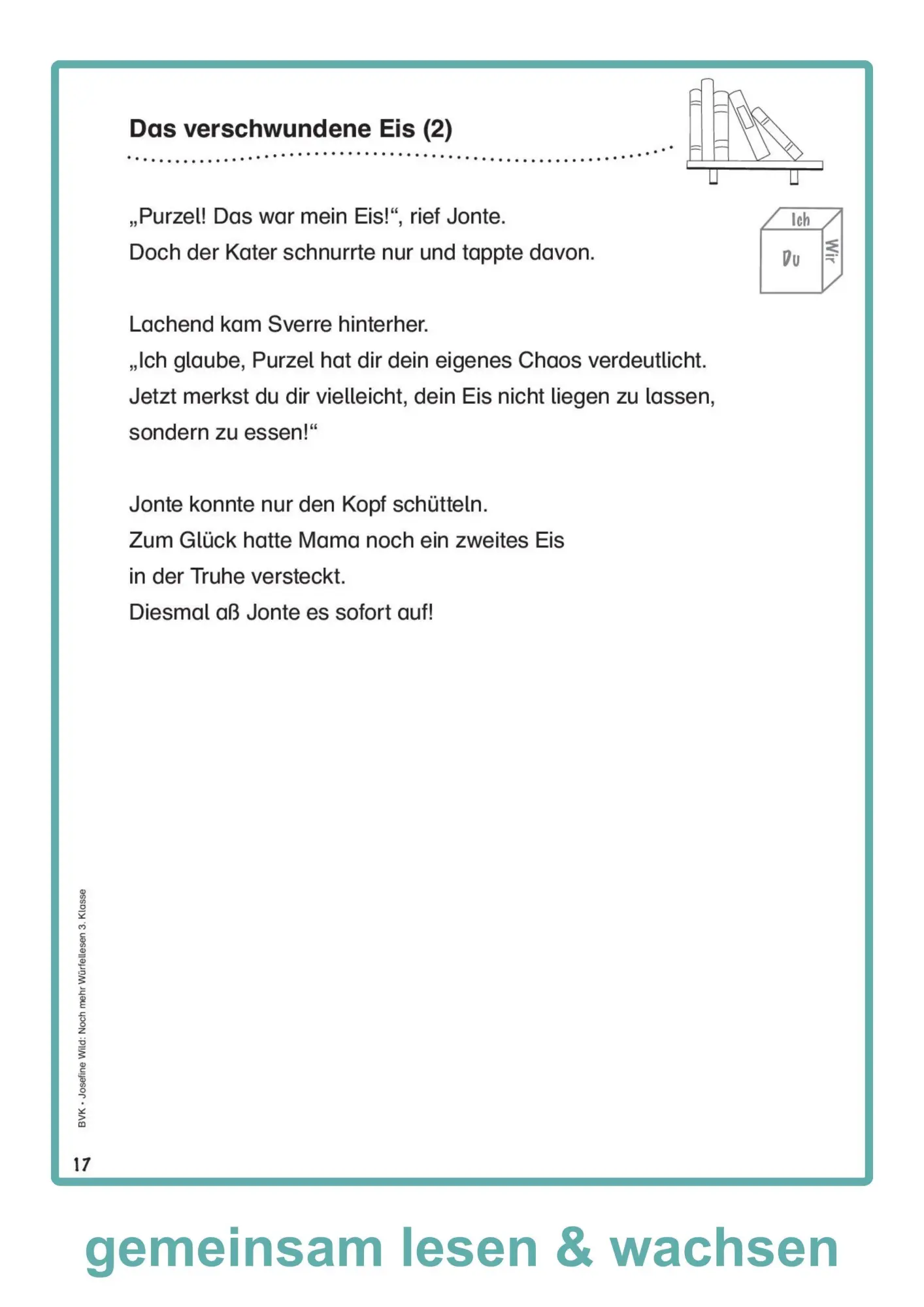 Bild: 9783965203846 | Noch mehr Würfellesen 3. Klasse | Josefine Wild | Broschüre | Lesezeit