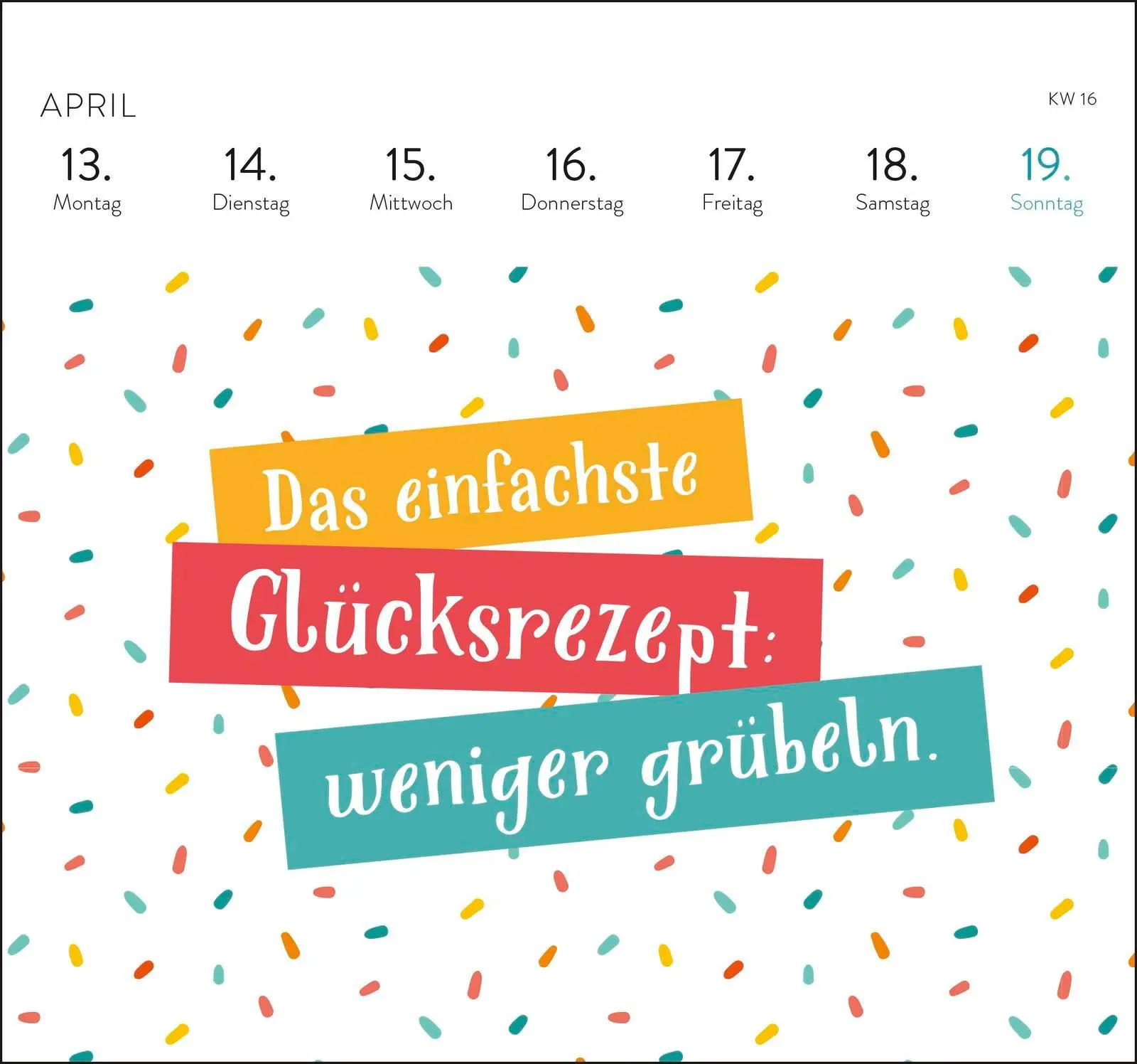 Bild: 4036442013946 | Postkartenkalender 2026: Jeden Tag ein Stück vom Glück | Julia Buck