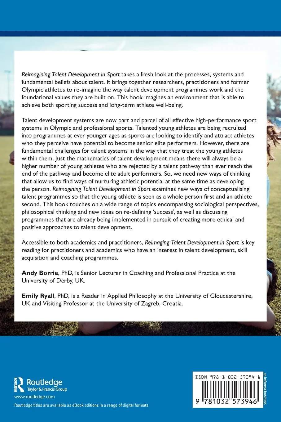 Rückseite: 9781032573946 | Reimagining Talent Development in Sport | Seeing a Different World