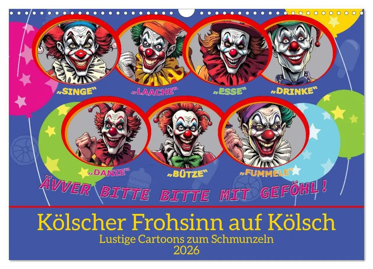 Cover: 9783516653946 | Kölscher Frohsinn auf Kölsch (Wandkalender 2026 DIN A3 quer),...