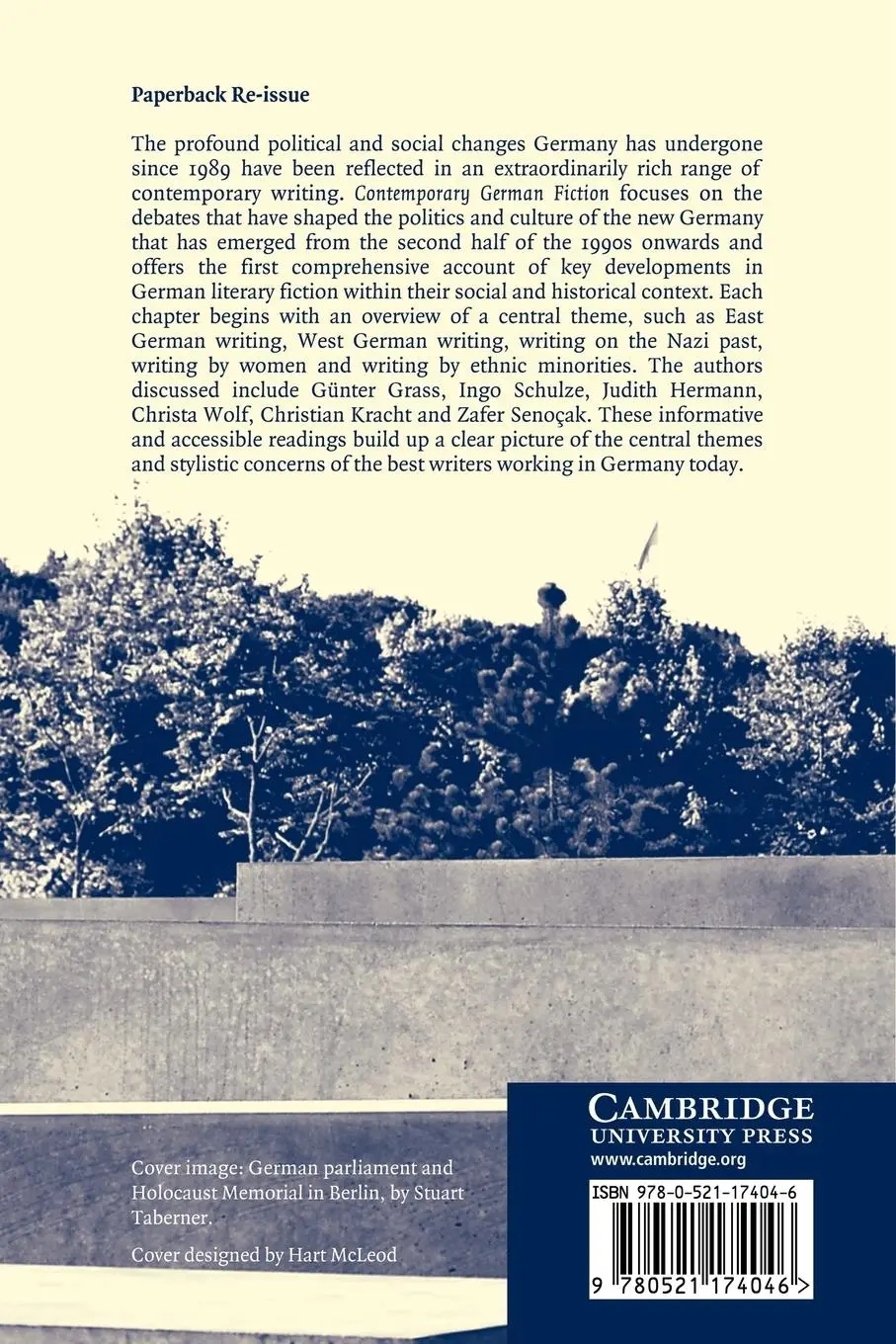 Rückseite: 9780521174046 | Contemporary German Fiction | Writing in the Berlin Republic | Buch
