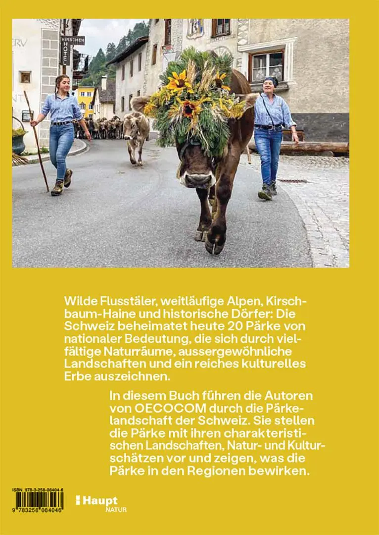 Rückseite: 9783258084046 | Die Schweizer Pärke | Vielfältige Landschaften und gelebte Traditionen