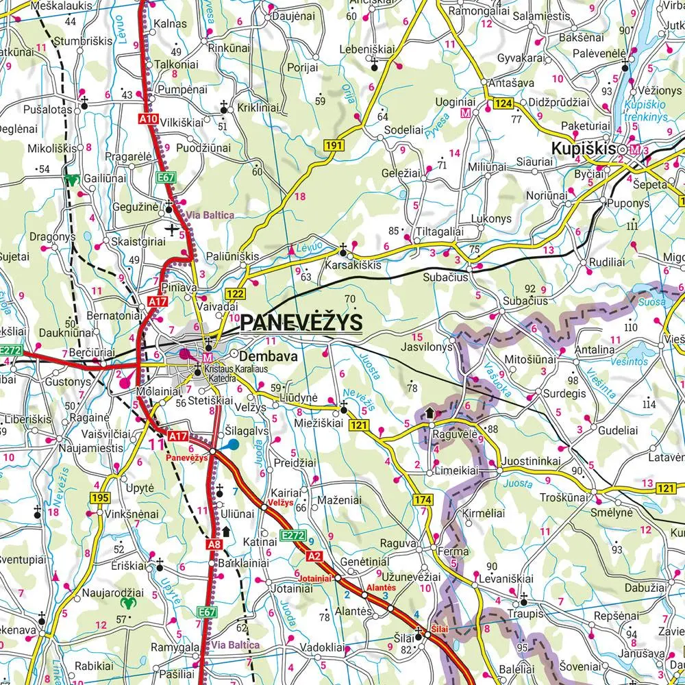 Bild: 9783707924046 | Baltikum, Straßenkarte 1:400.000, freytag &amp; berndt | Freytag &amp; Berndt