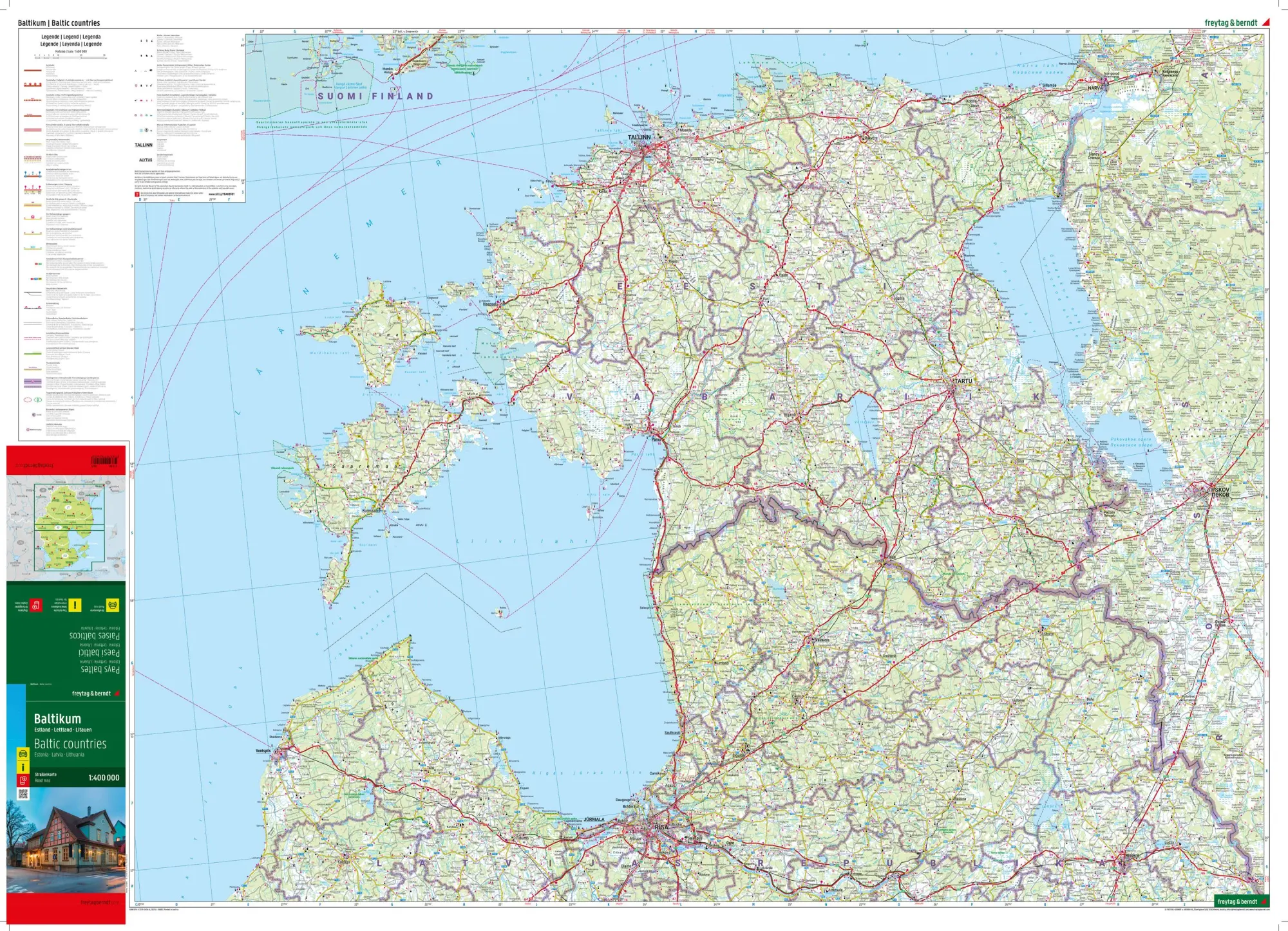 Bild: 9783707924046 | Baltikum, Straßenkarte 1:400.000, freytag &amp; berndt | Freytag &amp; Berndt