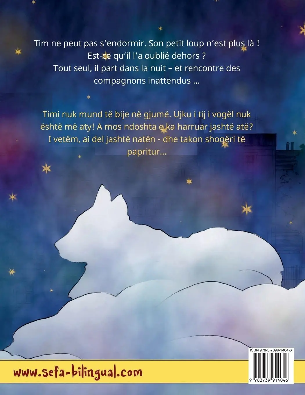 Rückseite: 9783739914046 | Dors bien, petit loup - Gjumin e ëmbël, ujku i vogël (français -...
