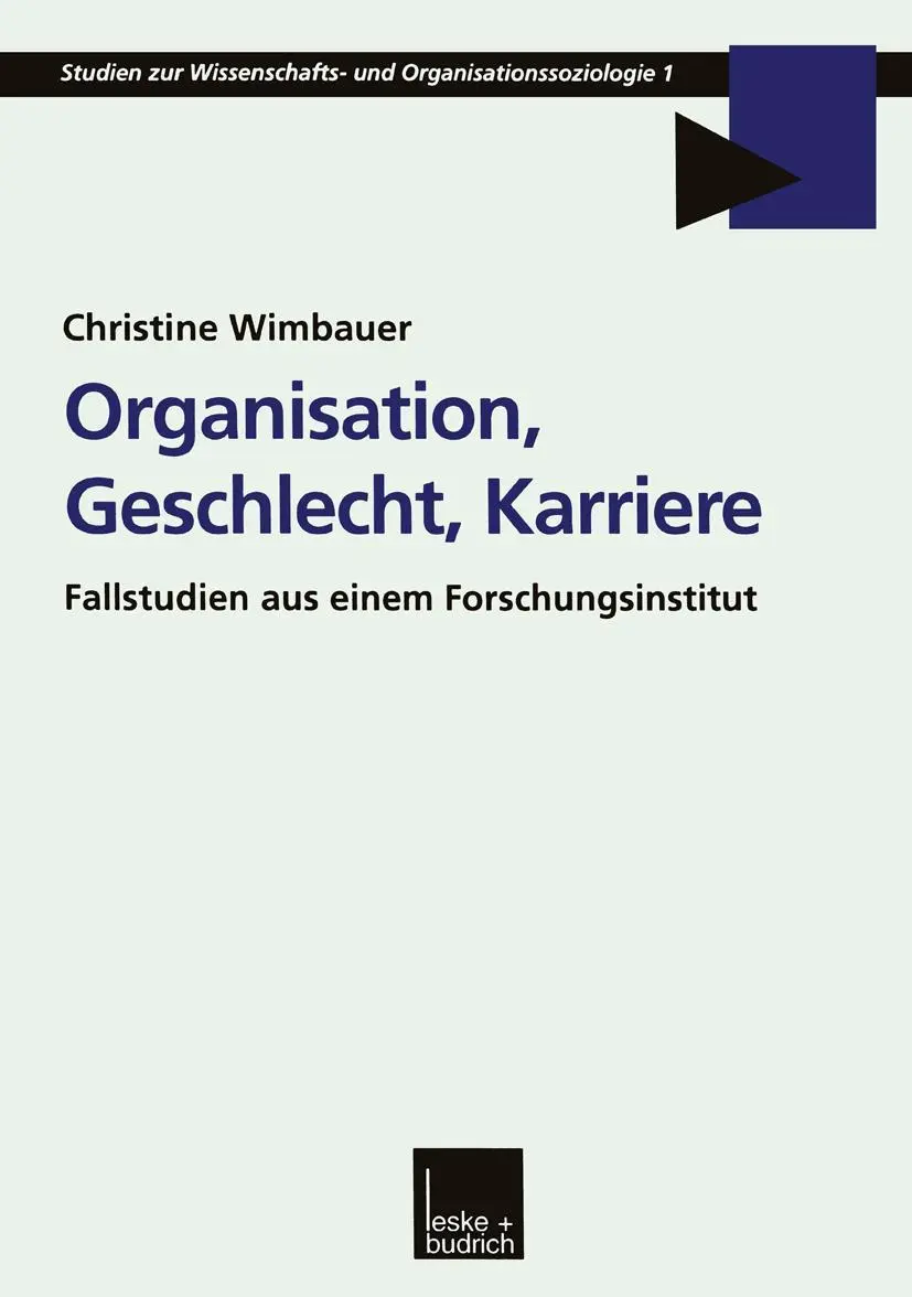 Cover: 9783810024046 | Organisation, Geschlecht, Karriere | Christine Wimbauer | Taschenbuch