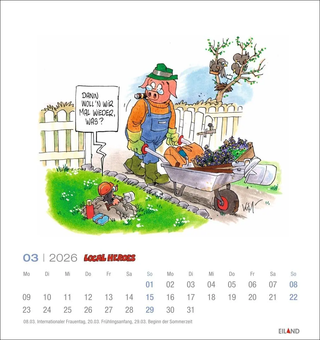Bild: 9783964024046 | Local Heroes Postkartenkalender 2026 - Vom Leben hinter´m Deich | 2026