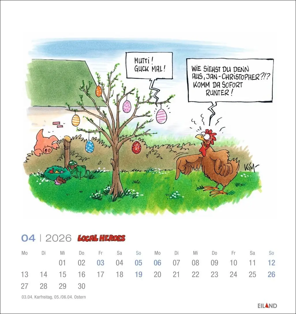 Bild: 9783964024046 | Local Heroes Postkartenkalender 2026 - Vom Leben hinter´m Deich | 2026
