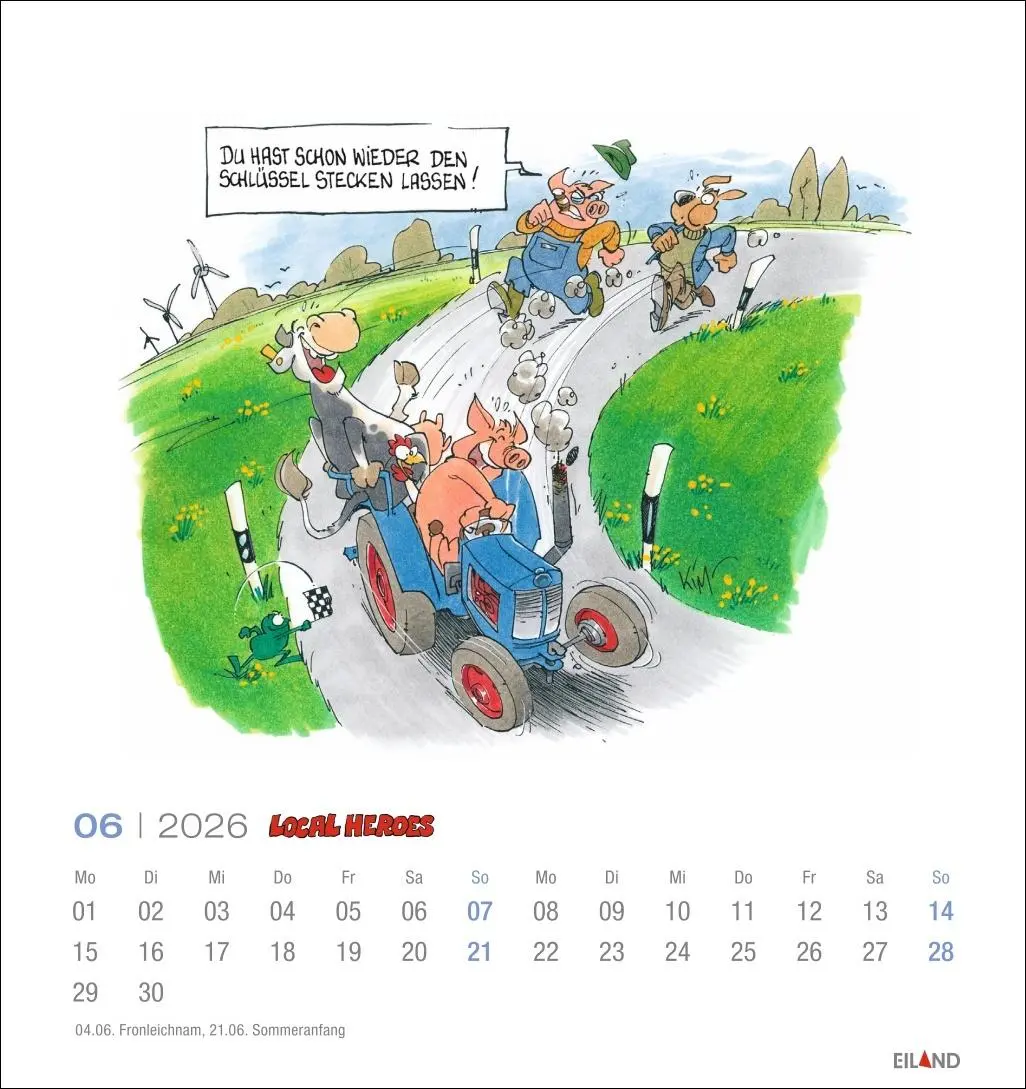 Bild: 9783964024046 | Local Heroes Postkartenkalender 2026 - Vom Leben hinter´m Deich | 2026