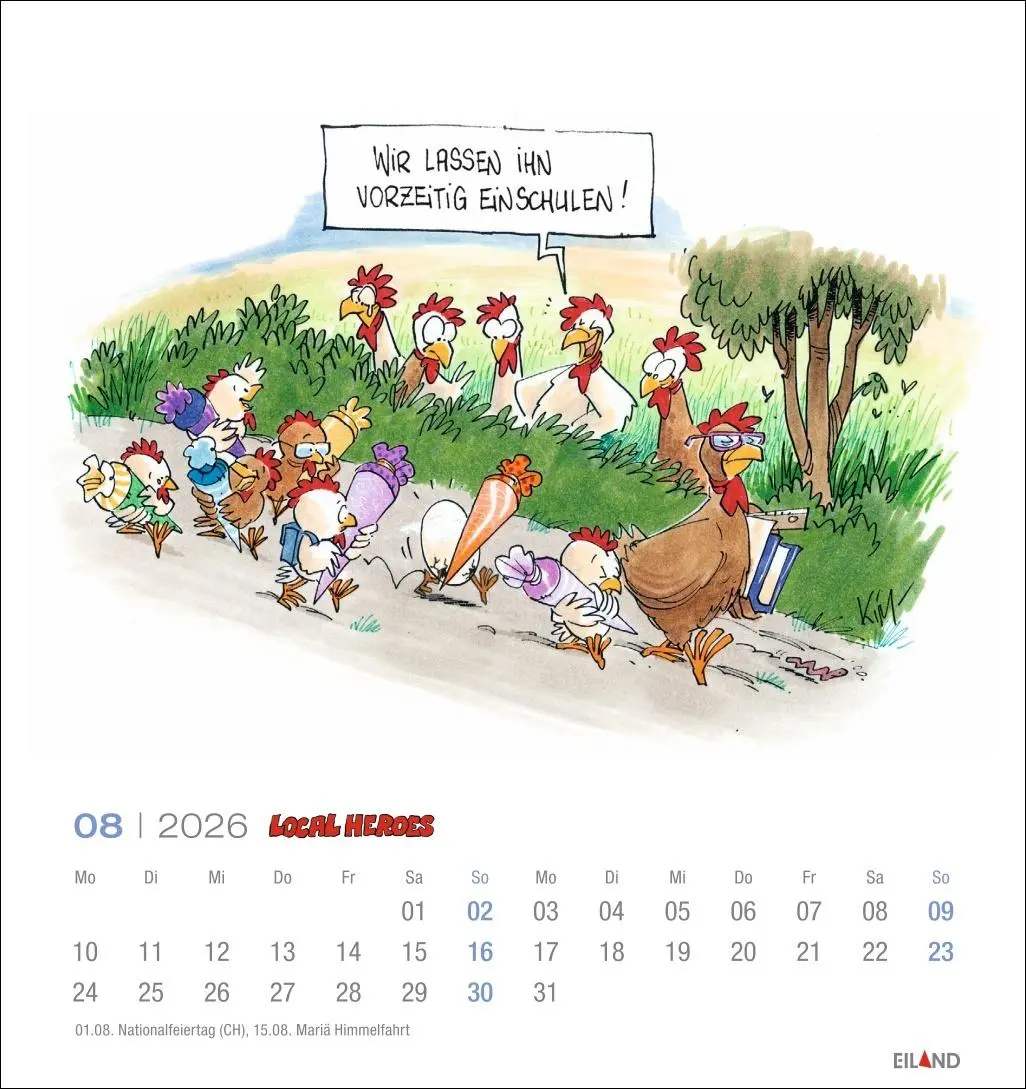 Bild: 9783964024046 | Local Heroes Postkartenkalender 2026 - Vom Leben hinter´m Deich | 2026