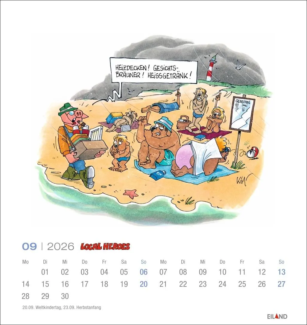 Bild: 9783964024046 | Local Heroes Postkartenkalender 2026 - Vom Leben hinter´m Deich | 2026