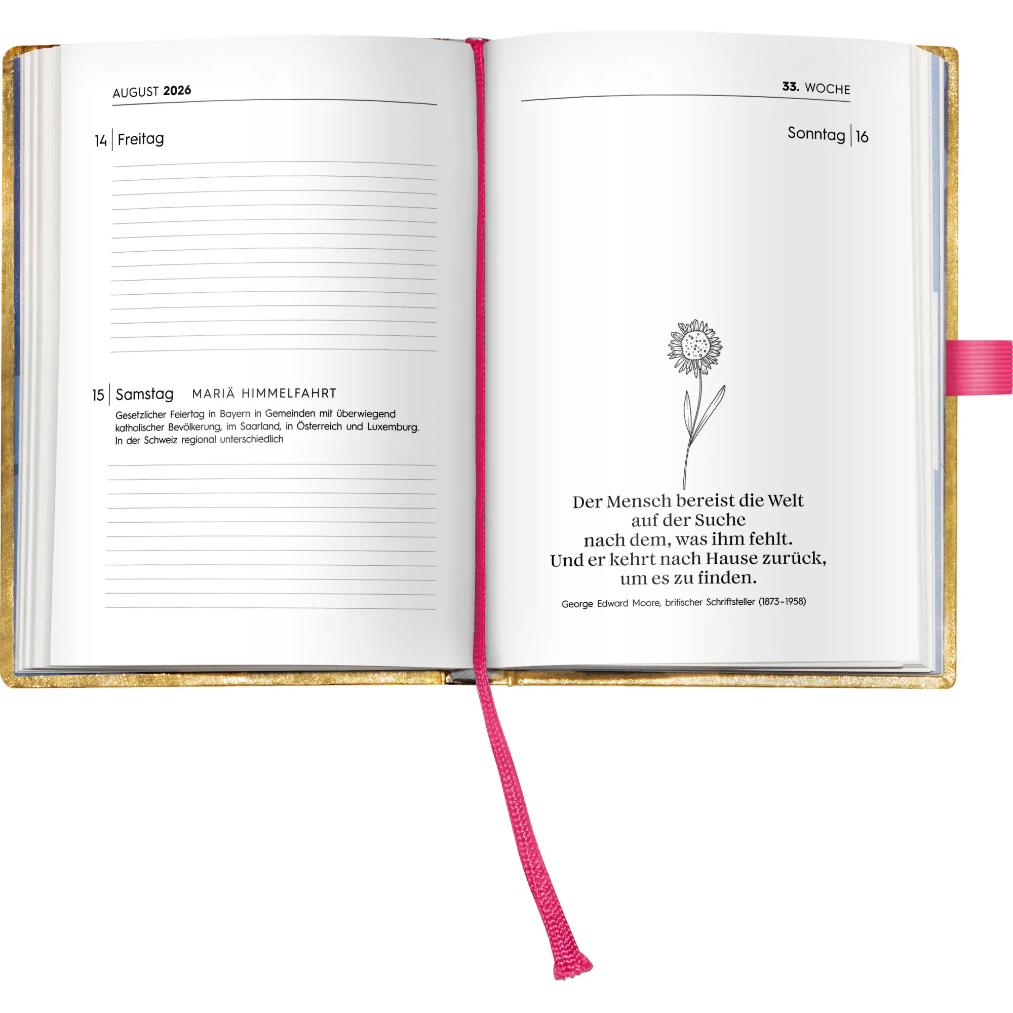 Bild: 4069095004146 | Brigitte Goldkalender 2026 - Buchkalender - Taschenkalender -...