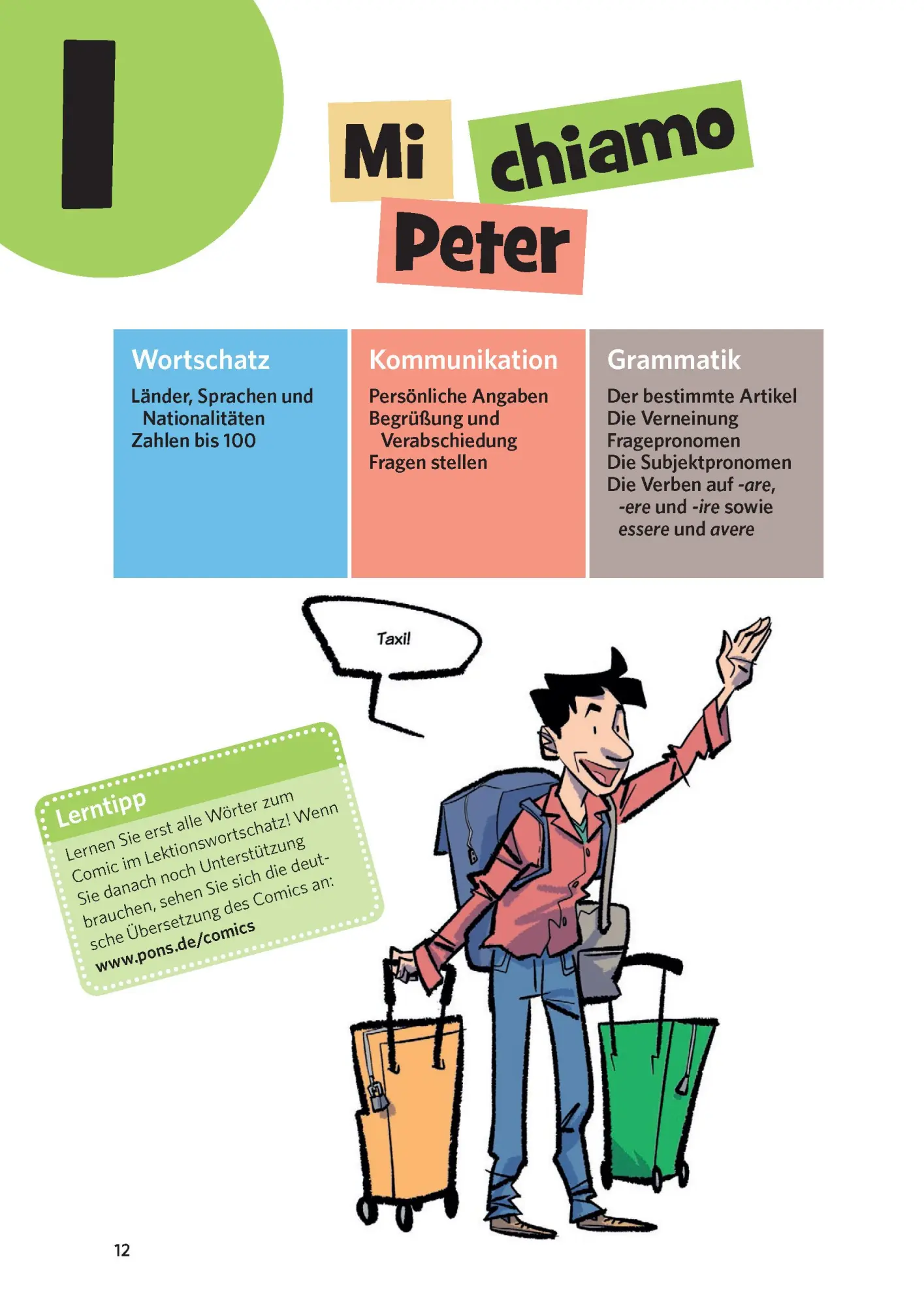 Bild: 9783125624146 | PONS Sprachlern-Comic Italienisch | Der einfache Sprachkurs | Buch