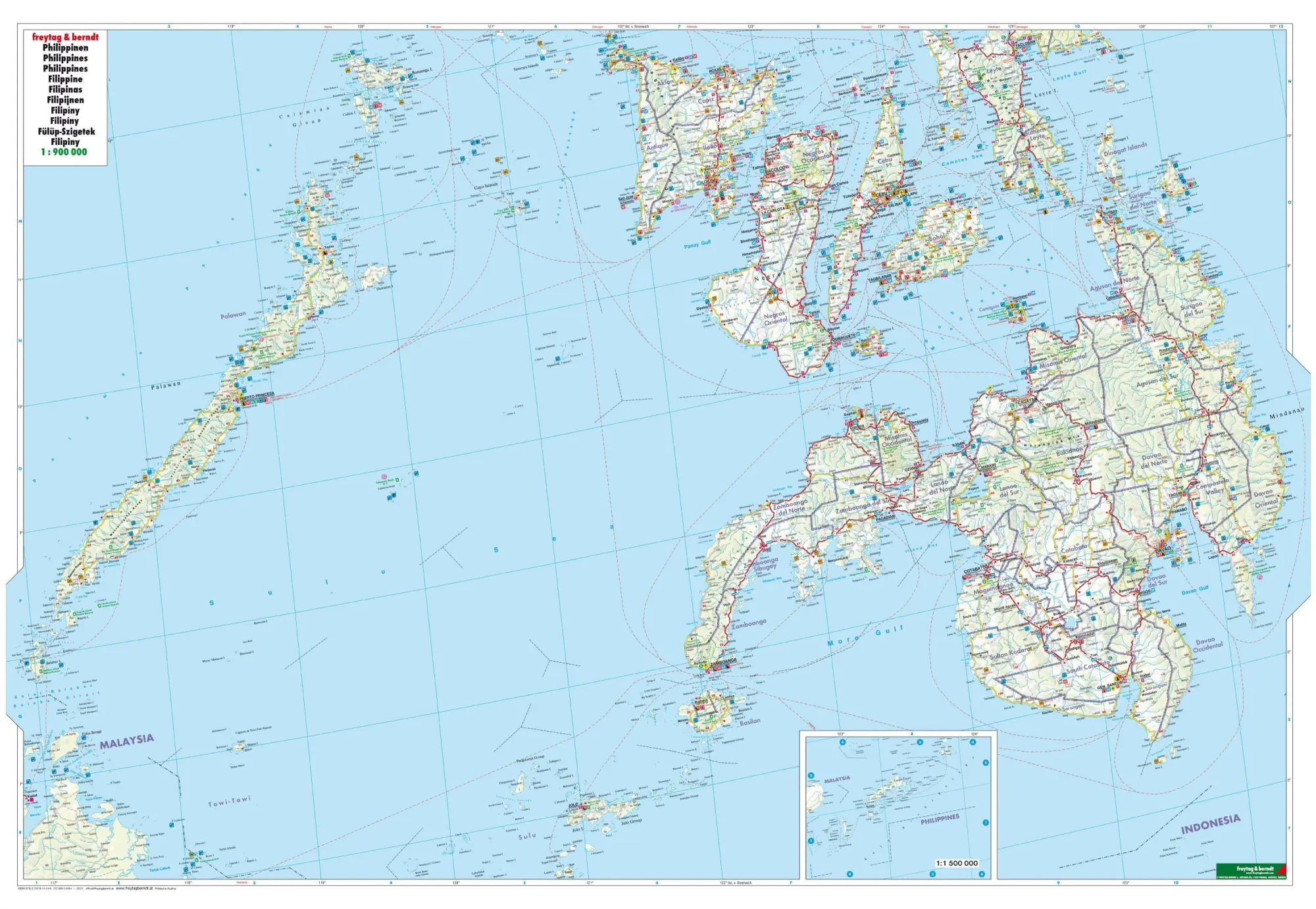 Bild: 9783707914146 | Philippinen, Autokarte 1:900.000 | (Land-)Karte | Deutsch | 2018