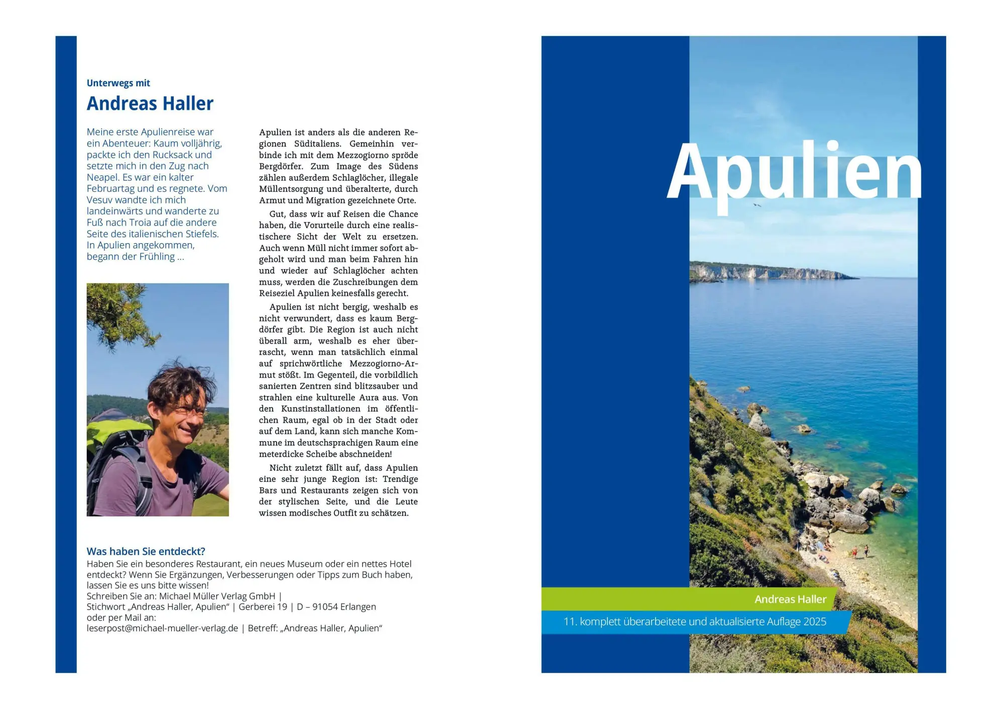 Bild: 9783966854146 | MICHAEL MÜLLER Reiseführer Apulien | Andreas Haller | Taschenbuch