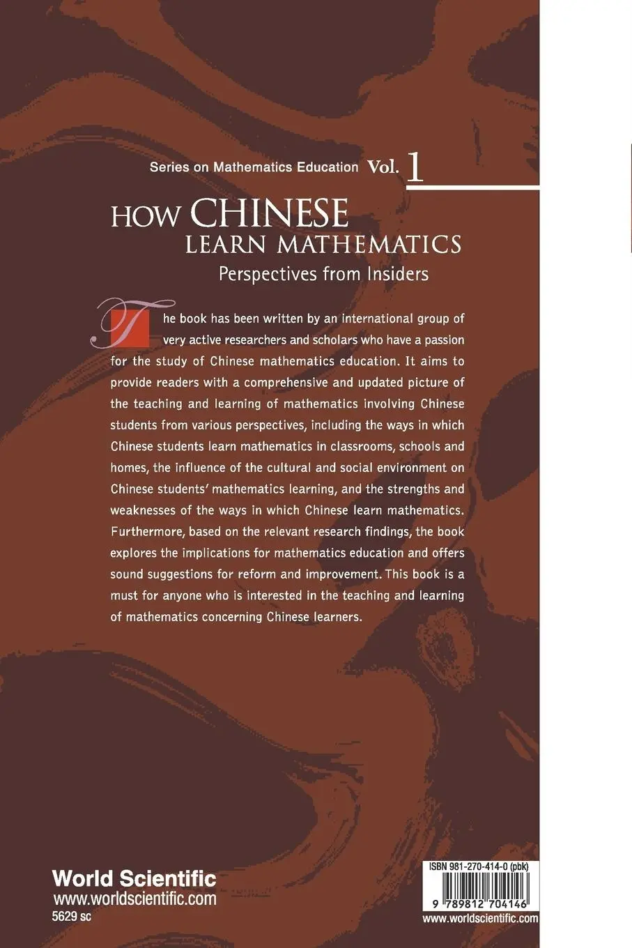 Rückseite: 9789812704146 | HOW CHINESE LEARN MATHEMATICS (V1) | Lianghuo Fan | Taschenbuch | 2004